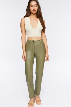 Sweater-Knit Cropped Tank Top