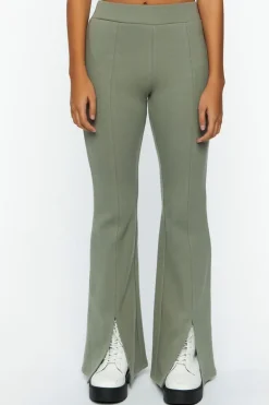 Sweater-Knit Flare Pants