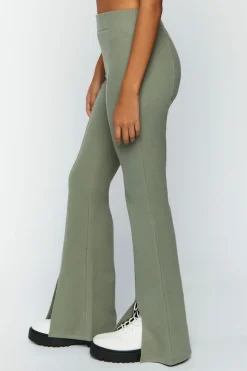 Sweater-Knit Flare Pants