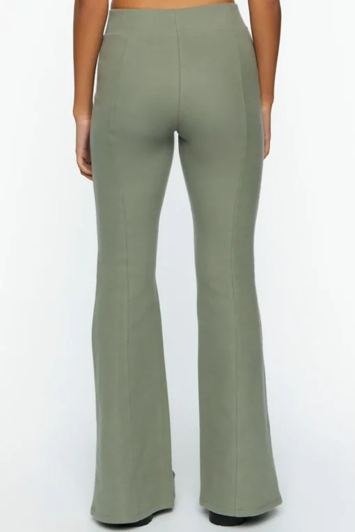 Sweater-Knit Flare Pants
