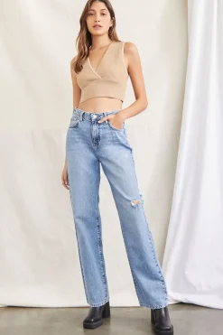 Sweater-Knit Ribbed Crop Top