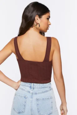 Sweater-Knit Tank Bodysuit