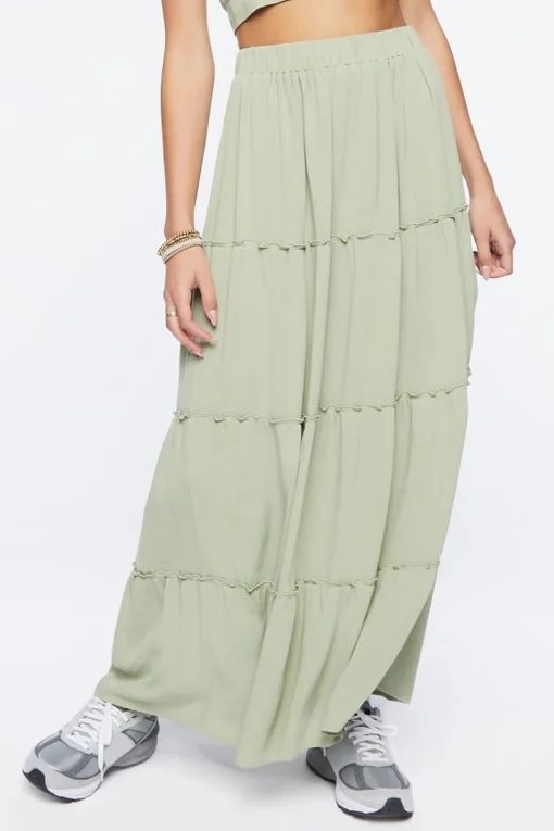 Sweetheart Cropped Cami & Maxi Skirt Set