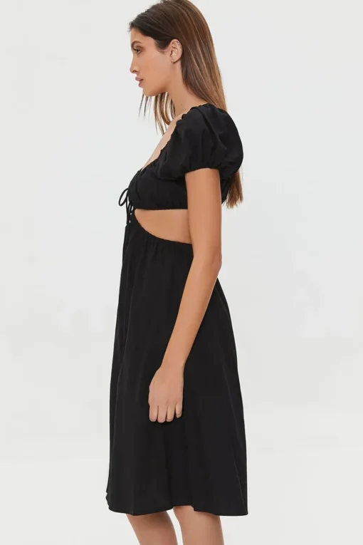 Sweetheart Cutout Midi Dress