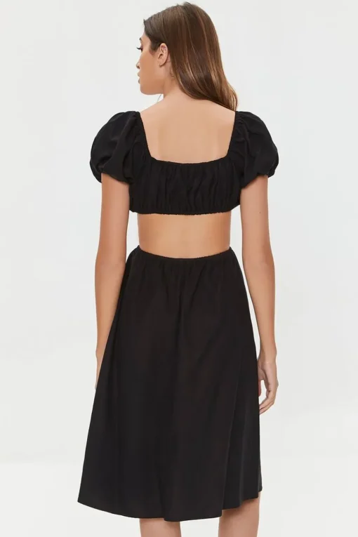 Sweetheart Cutout Midi Dress