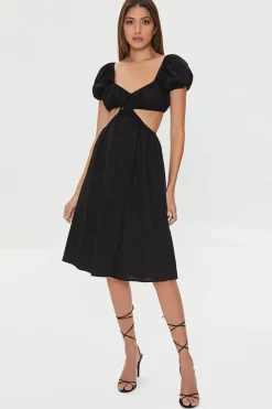 Sweetheart Cutout Midi Dress