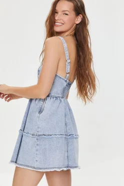Sweetheart Denim Mini Dress