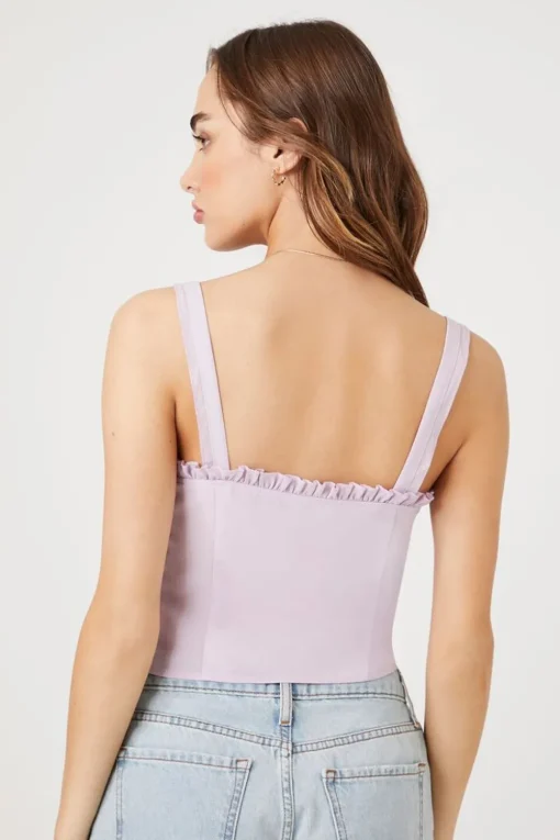 Sweetheart Lace-Up Crop Top