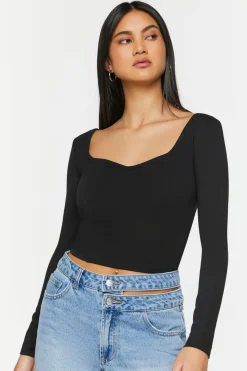 Sweetheart Long-Sleeve Top