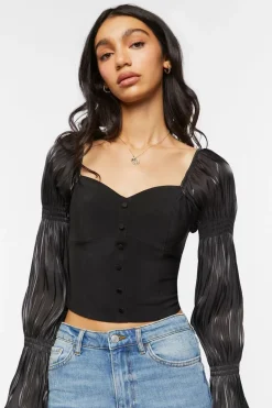 Sweetheart Tiered-Sleeve Top