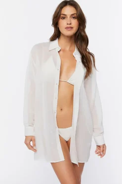 Swim Cover-Up Shirt Dress
