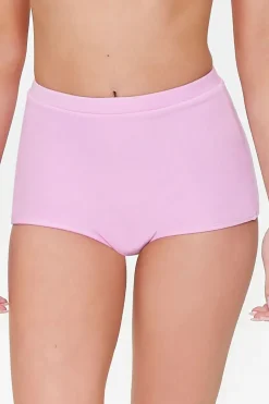 Terry Cloth High-Rise Bikini Bottoms