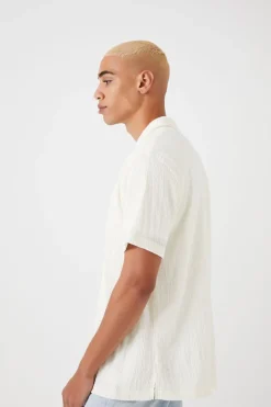 Textured Button-Up Shirt