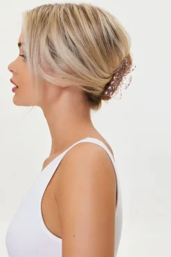 Textured Clear Hair Claw Clip