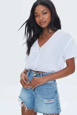 Textured Crop Top