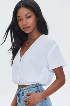 Textured Crop Top