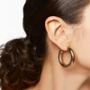 Textured Hoop Earrings