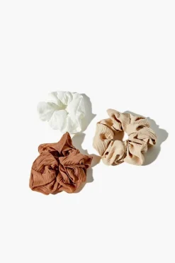 Textured Scrunchie Set