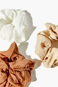 Textured Scrunchie Set