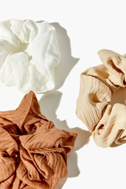 Textured Scrunchie Set