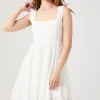Textured Sleeveless Mini Dress
