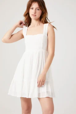 Textured Sleeveless Mini Dress