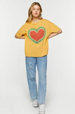 Tie-Dye Heart Graphic Tee