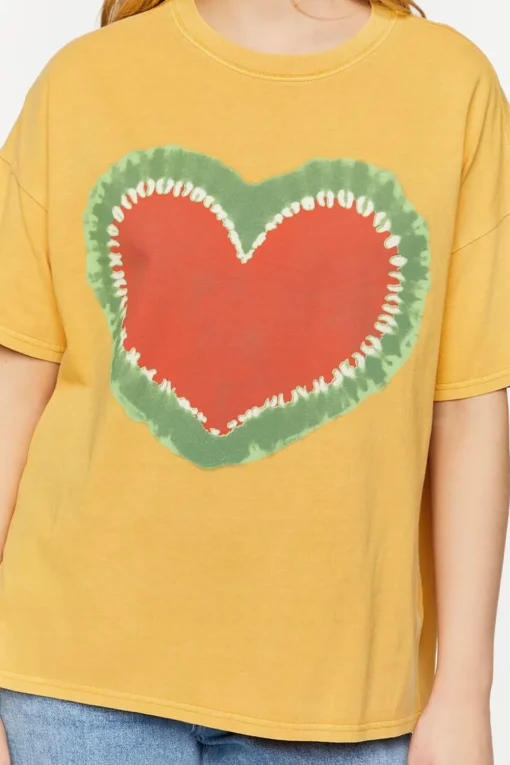 Tie-Dye Heart Graphic Tee