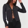 Tie-Front Satin Top