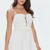 Tie-Front Sweetheart Mini Dress
