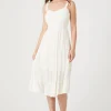 Tiered Corset Midi Dress