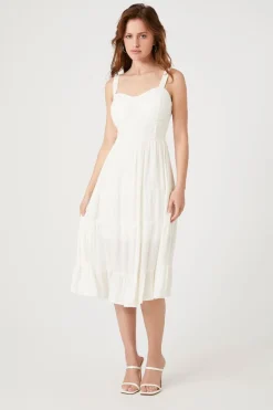 Tiered Corset Midi Dress