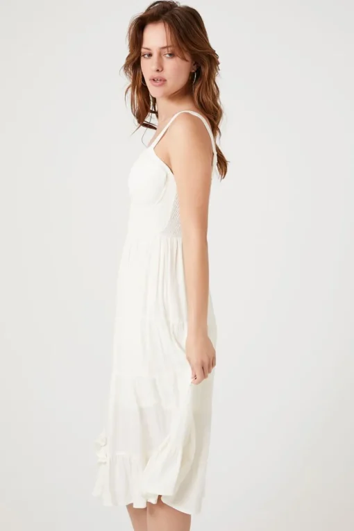 Tiered Corset Midi Dress