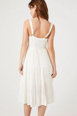 Tiered Corset Midi Dress