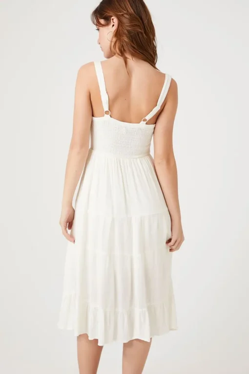 Tiered Corset Midi Dress