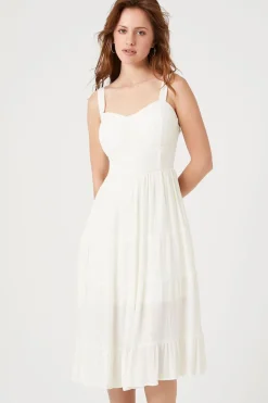 Tiered Corset Midi Dress