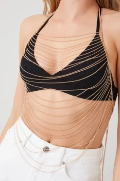 Tiered Halter Body Chain