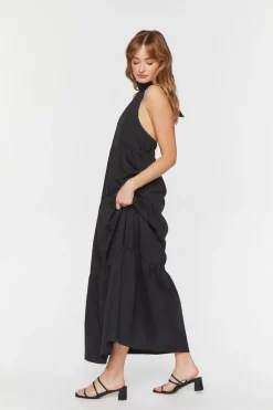 Tiered Halter Maxi Dress
