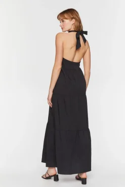 Tiered Halter Maxi Dress