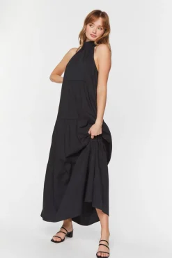 Tiered Halter Maxi Dress