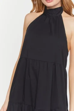 Tiered Halter Maxi Dress