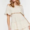 Tiered Off-The-Shoulder Mini Dress
