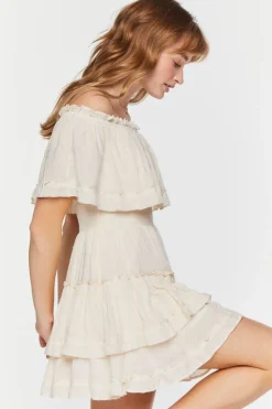 Tiered Off-The-Shoulder Mini Dress