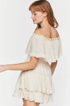 Tiered Off-The-Shoulder Mini Dress