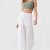 Tiered Tassel Maxi Skirt