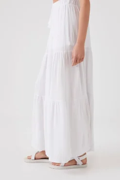 Tiered Tassel Maxi Skirt
