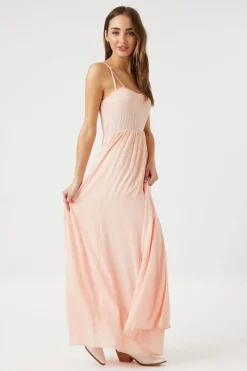 Tie-Strap Gauze Maxi Dress