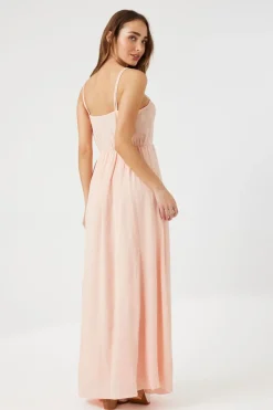 Tie-Strap Gauze Maxi Dress