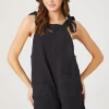 Tie-Strap Pocket Romper