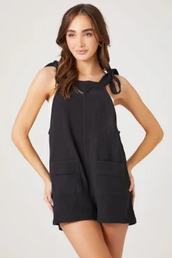 Tie-Strap Pocket Romper